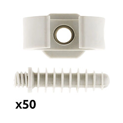 Zenitech Clips de fixation câbles Ø16