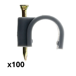 Zenitech Crochets de fixation pour câbles - Gris