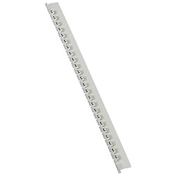Legrand repère Memocab lettre L Repère de câblage Memocab lettre L - écriture noire - bague fermée - plastique blanc