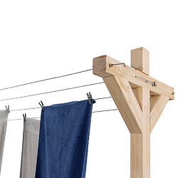 Idmarket MARKET Etendoir EXT MADERA - Bois pas cher