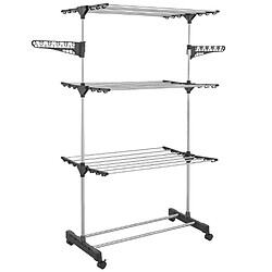 Idmarket MARKET Séchoir MAXIMA Gris - +30 accessoires