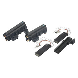 Siemens Charbon moteur pour lave-linge Charbon moteur de lave-linge - Pièce de rechange compatible Siemens WM14E370FF - Support intégré - Matériau carbone - Réf. 00639025