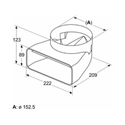 Siemens Adaptateur rond/plat 90° HZ9VDSI1