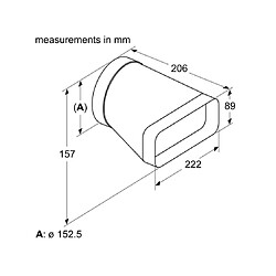 Siemens adaptateur rond-plat ventilation