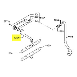 Arthur martin arrivée de bras supérieur lave-vaisselle