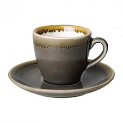 Avis Olympia soucoupe espresso en porcelaine - Gris