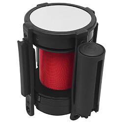 VIDAXL Barrière bande rétractable 200 cm rouge