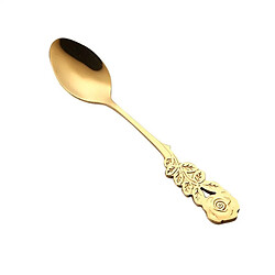 Wewoo Mini-Cuillère à Café Inox Fleur | 13,1 cm