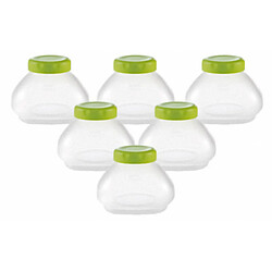 Seb Pots et bouchons pour yaourtière - Lot de 6
