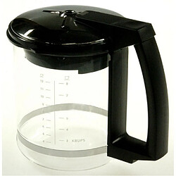 Krups Verseuse cafetière 12 tasses MS-623057 Verseuse pour cafetière Krups - Compatible modèle MS-623057 - Carafe en verre - Poignée noire