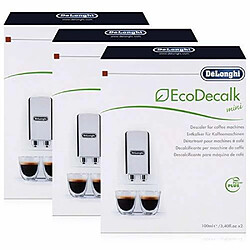 Delonghi détartrant EcoDecalk pour cafetières - Lot de 3