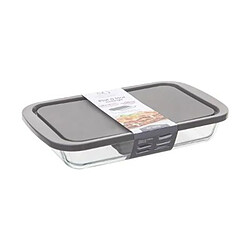 But Plat rectangulaire en verre avec couvercle - Gris