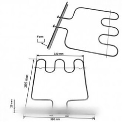 Hotpoint résistance de sole pour four Ariston 1000 W