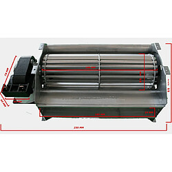 Ventilateur tangentiel pour four - 180 mm
