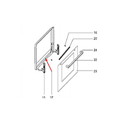 Fagor vitre intérieure de contre-porte de four