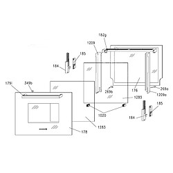 Candy verre extérieur porte de four