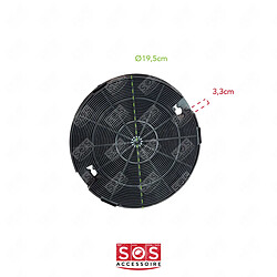 Avis Hotpoint Filtre à charbon pour hotte universel