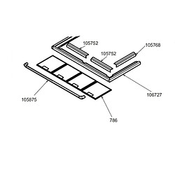 Smeg filtre de hotte en métal