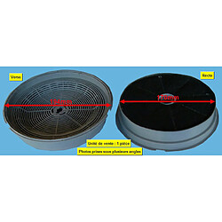 Sogelux Filtre pour hotte 999001 Filtre pour hotte – rond – compatible Sogelux – recto 170 mm / verso 194 mm – hauteur 35 mm