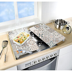 Wenko 2 Couvre-Plaques Universels Design Carreaux