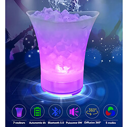 Avis Jardindeco Seau à glace Bluetooth LED