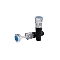 Bouchons de bouteille pour vin et spiritueux - Lot de 2 Bouchons pour cave à vin - Étanchéité silicone et ABS rigide — compatibles goulots standards — pose et retrait faciles — réutilisables — entretien simple