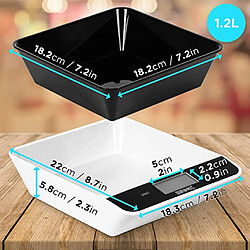 Duronic KS100 Balance de cuisine noire