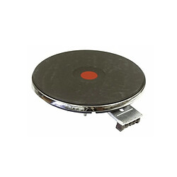 Plaque de cuisson rapide électrique - Ø180 mm Plaque chauffante pour table de cuisson - 2000 W - 230 V - Technologie Blitz - Cadre inox - Collerette 8 mm - Bornes configurables