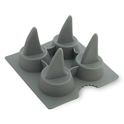 Totalcadeau Moule à glaçons aileron de requin - Gris