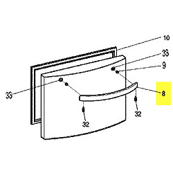 Ariston poignée de congélateur