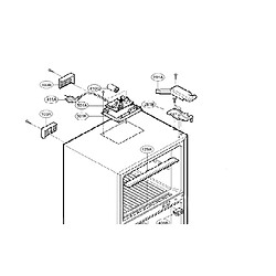 Lg Charnière supérieure de porte réfrigérateur