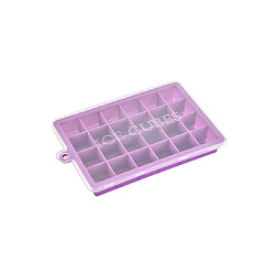 Moule à glaçons en silicone avec couvercle - Bleu