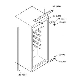 Siemens charnière de porte de réfrigérateur inférieure