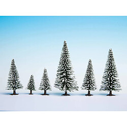 Sapins de neige modélisme - lot de 25