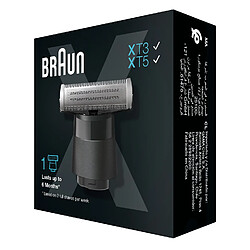 Braun Tête Rasage XT10 Tête de rasage - Pour rasoir XT10 - Couleur noire