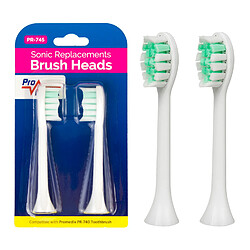 Promedix têtes de brosse pour PR-740 - Lot de 2