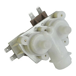 Amana Électrovanne d’eau pour réfrigérateur Électrovanne pour réfrigérateur - 2 voies - Compatible Samsung RS55XDPSW - Raccord coudé - Remplacement adaptable