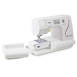 Singer Machine à coudre C430 75W - Blanc Machine à coudre Singer - 810 points, cadre métallique, enfile-aiguille, boîtier en plastique/acier