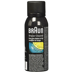 Braun spray nettoyant pour rasoir Spray nettoyant pour rasoir - Formule dégraissante - Entretien des têtes de rasage - Séchage rapide - Compatible multiples modèles