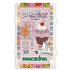 Madeira fil à quilter Cotona boîte 8036 - 18 bobines