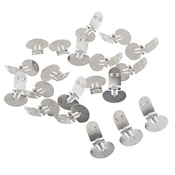 Clips chaussure métal - 20 pièces - DIY