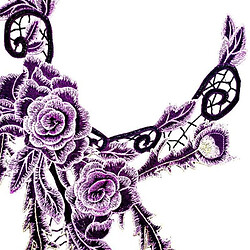 Acheter Wewoo Appliqué de dentelle brodée - Fuchsia