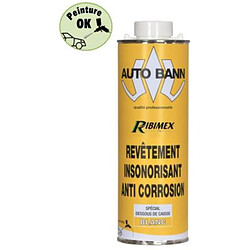 Ribimex Insonorisant Blanc Revêtement anticorrosion - Peignable - Pour dessous de caisse - 1 kg