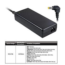 Adaptateur secteur PC portable