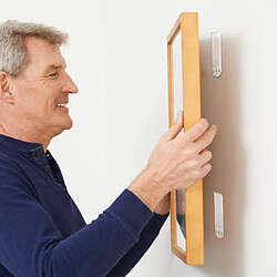 Paris Prix Lot de 8 Languettes de Fixation Adhésif 6cm Blanc pas cher