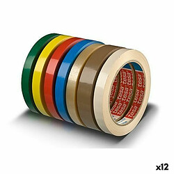 TESA Rubans Adhésifs Bleu 66 x 12 mm - 12 Unités