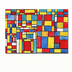 EPIKASA Impression sur Toile Mondrian