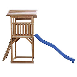 Axi House AXI Beach Tower Aire de jeux avec toboggan bleu pas cher