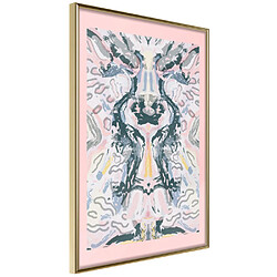 Paris Prix Affiche Murale Encadrée Mirror Reflection - Or