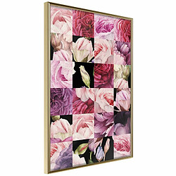 Paris Prix Affiche Floral Jigsaw - 20 x 30 cm Or
